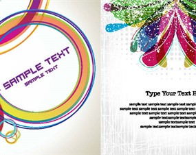 时尚概念花纹矢量